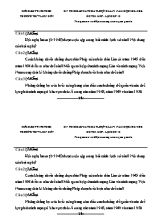 Đề khảo sát chất lượng lần 1 môn Lịch sử Lớp 12 (Tự luận) - Năm học 2015-2016 - Trường THPT Liễn Sơn (Có đáp án)